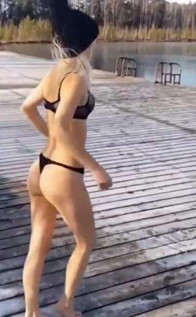 skinny dipping in January