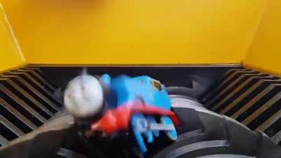 Thomas survives the shredding machine
