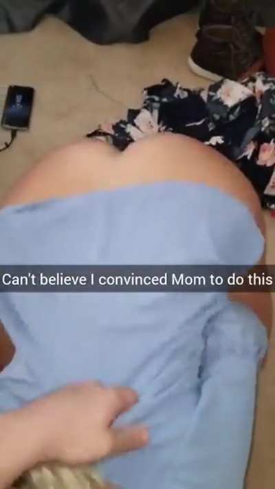 Can't believe I convinced mom to do this