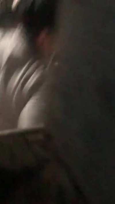 Mi vecina lavando ropa 😳