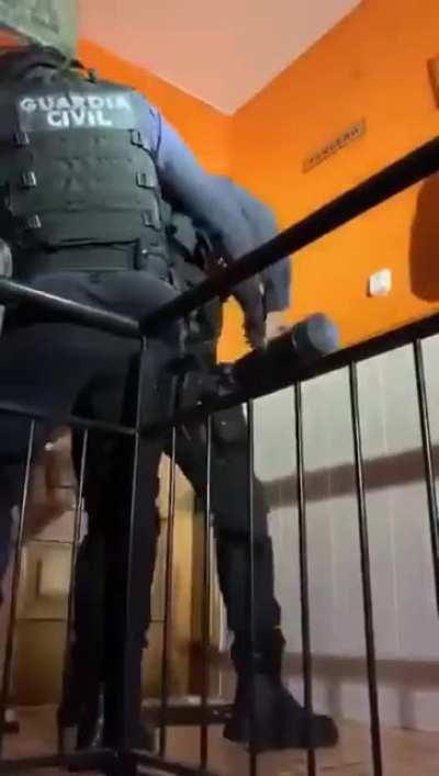 to ram open a steel reinforced door