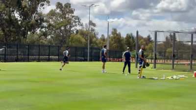 Jhye Richardson back in the nets.