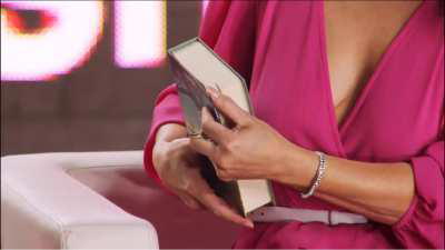 Dany Michalski braless and see through live on TV