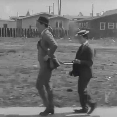 Buster Keaton's stunts are still legendary.