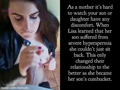 Mom helps with his hyperspermia