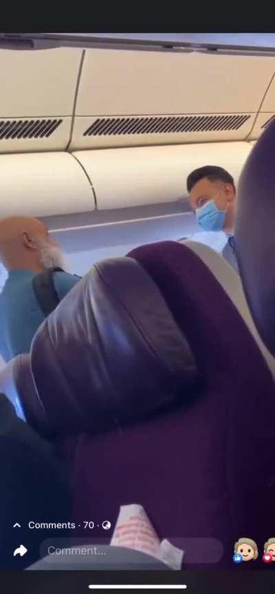 Footage from todays inflight incident