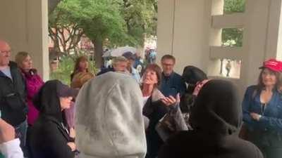 Today from Dallas. I just want to be there at 1:30 AM when this Qcumber has to move the goal posts again to keep her cognitive dissonance alive.