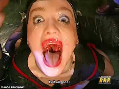 LISTEN TO ALL THAT SPERM GETTING PUMPED STRAIGHT DOWN HER GULLET
