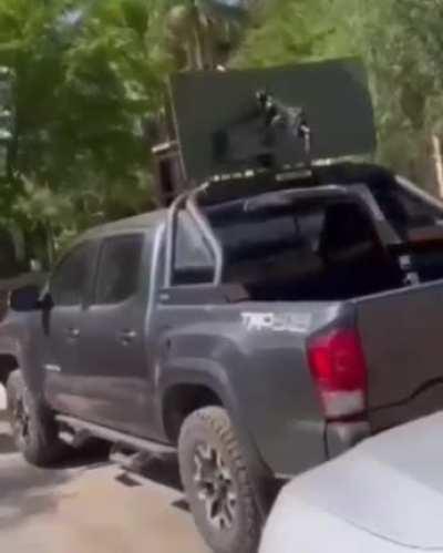 Armored vehicle with automated turret shown off on instagram