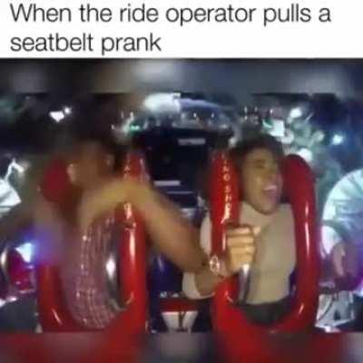The ‘ol loose seatbelt trick.