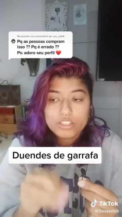 Virou creme prender os duendes na garrafa 😭✊✊