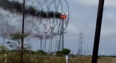 Windmill fire