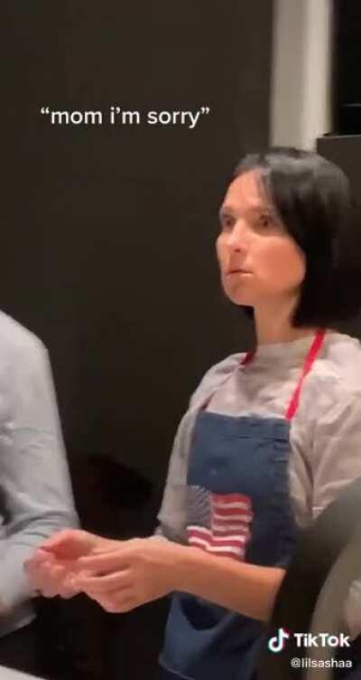 Guys mom is a hairdresser