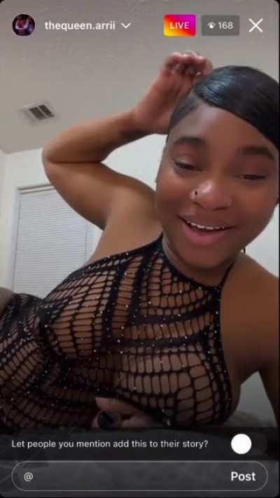 You would think the live would be lit with her wearing that