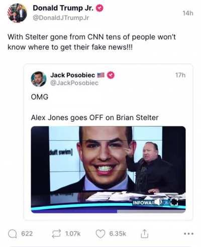 Alex Jones on Brian Stelter