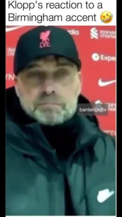 Klopps understanding of the Birmingham accent