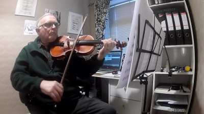 He pull's the strings and make them ring