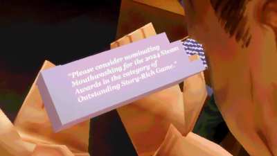 Today is the last day to nominate Mouthwashing for the Steam Awards! Don’t miss your chance, Cast your vote today!