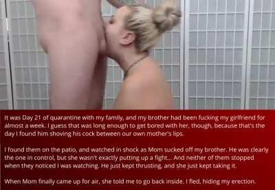 Quarantining with your GF was a mistake, Chapter 3 [cuckold][incest]