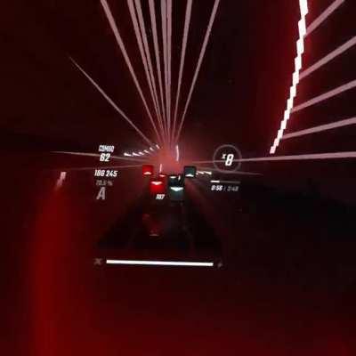 Hit myself in the balls playing beat saber (skip to 1:35 if you don't wanna wait)