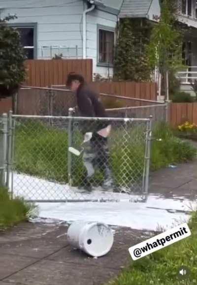 To paint a path… xpost r/GIFtedIndividuals