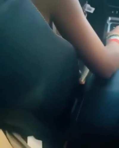 Customer cones ice-cream, Worker throws it in car