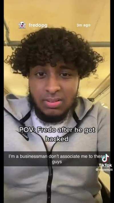 Fredos reaction to being hacked 😂