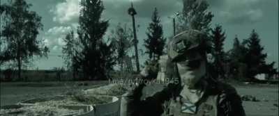 RU POV: Ukrainian soldier head on a spike at the border, video from Russian marine of 155th Guards Naval Infantry Brigade.