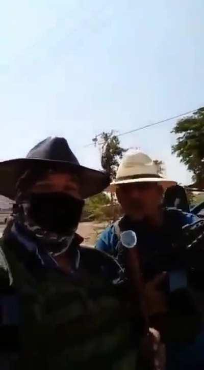 CJNG members looking for a Gunfight in Enemy Territory Aguililla, Michòacan