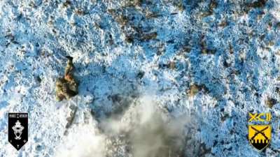 Large number of Russians in Kursk targeted with FPV and drone dropped grenade strikes. Video from the 1st Assault Battalion (92 OShBr).