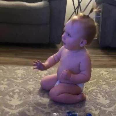 Sean in bottle flipping videos vs Felix