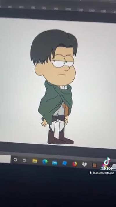 I drew Levi in different cartoon styles 😅