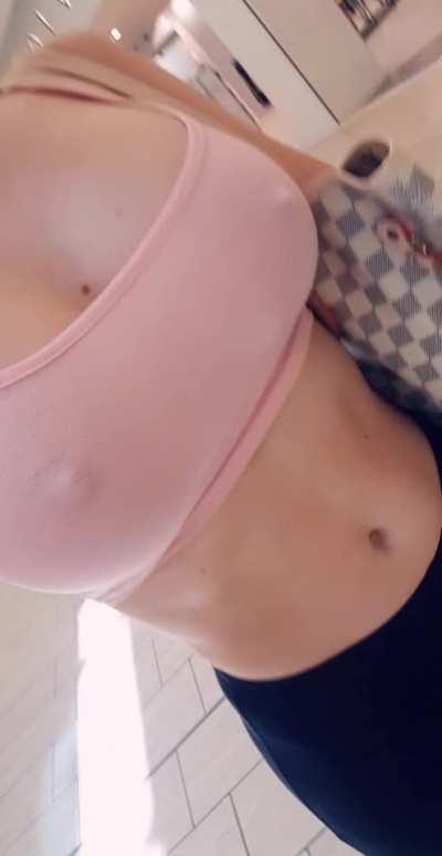 I like being tits on a stick in public