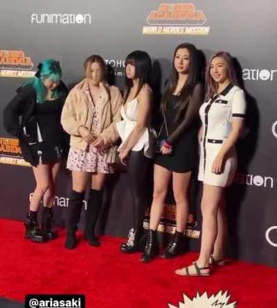 The girls at an event