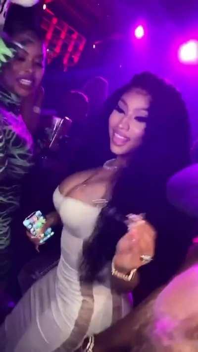 Nicki's huge titties