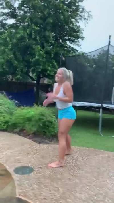 Shortstack MILF by the pool