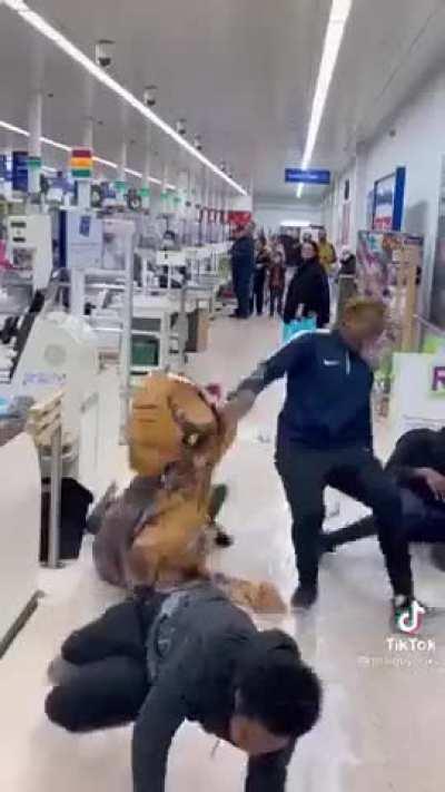 Four main characters in Walmart, ruining everyone’s day.