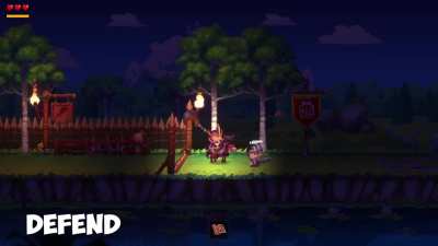 We're working on a hand-painted 2D side-scrolling strategy building game