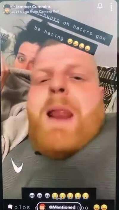 British racist uses Snapchat to display his disgusting views