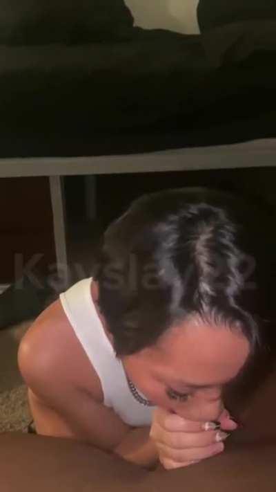 Letting it grow in her throat [OC]