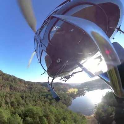 High recon for a heli logging job. Insta 360 r