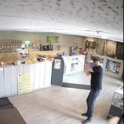 The defence weapon of a weed store owner