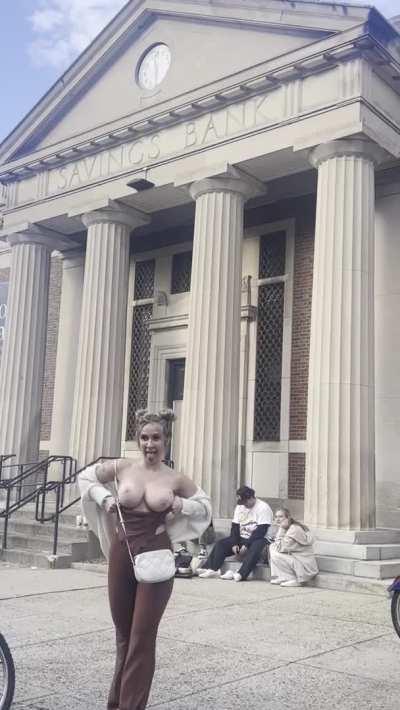 Being sneaky in Boston ;)