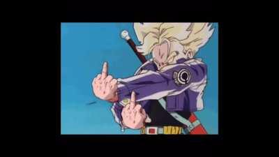 Trunks uses his ultimate move!