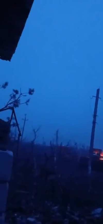 Intense frontline footage from RU prospective in Ukraine. location unknown. footage from russian soliders tiktok account uploaded yesterday