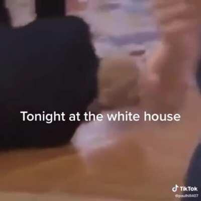 Reporting live from the oval office: