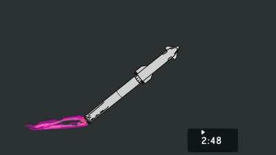 Starship Stage Separation animation