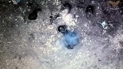 One Russian occupier, after being wounded, does not expect evacuation and first aid, but ends his senseless life by blowing himself up with a grenade.