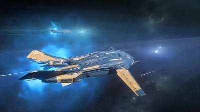 Two Vanguards on approach to a Claim Jumper mission