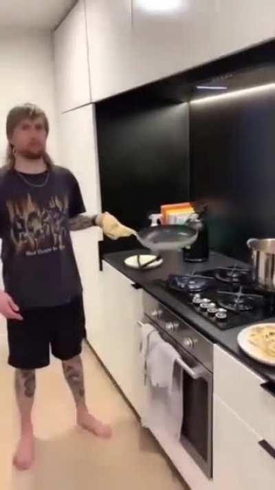 WCGW in doing a no-look flip